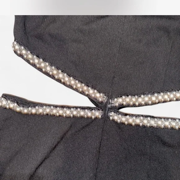 Black Backless Halter Bodycon Dress - Picture 5 of 5